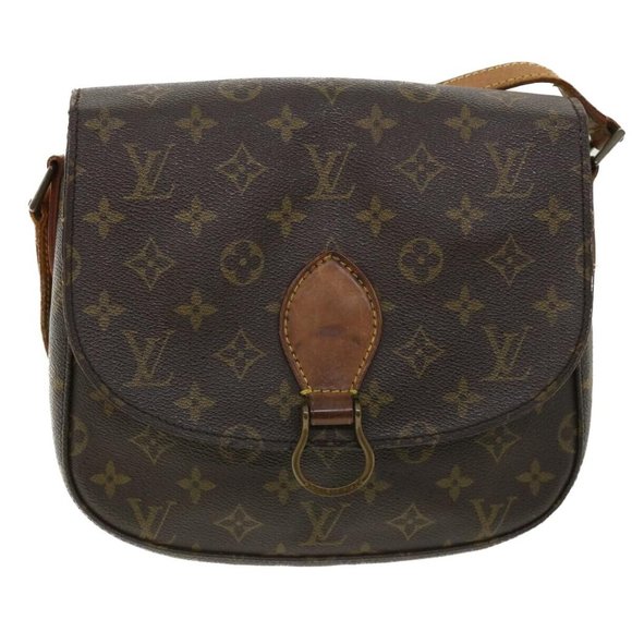 LOUIS VUITTON Monogram Saint Cloud GM Shoulder Bag LV Auth - Picture 1 of 16
